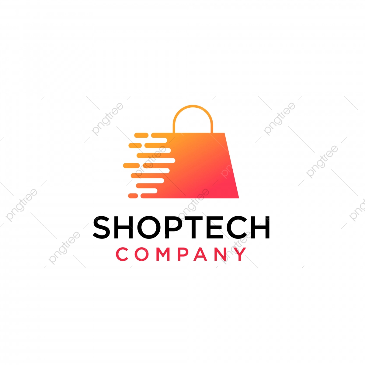 1200x1200 Online Store Market Logo Vector With Gradient Color Modern Design