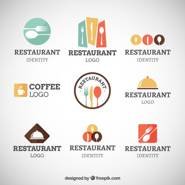 626x626 Restaurant Modern Logo Collection Vector Premium Download