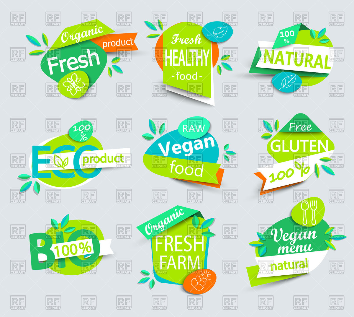 1200x1073 Modern Vector Set Of Organic Food Labels, Tags, Emblems, Logo