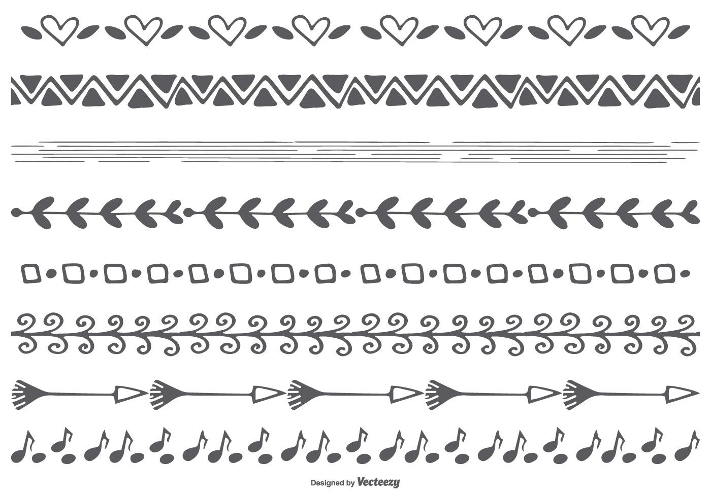 1400x980 Cute Hand Drawn Vector Borders Get Bullet Journaling! How