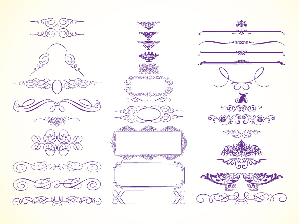 1024x768 Modern Vector Frame Clip Art Images