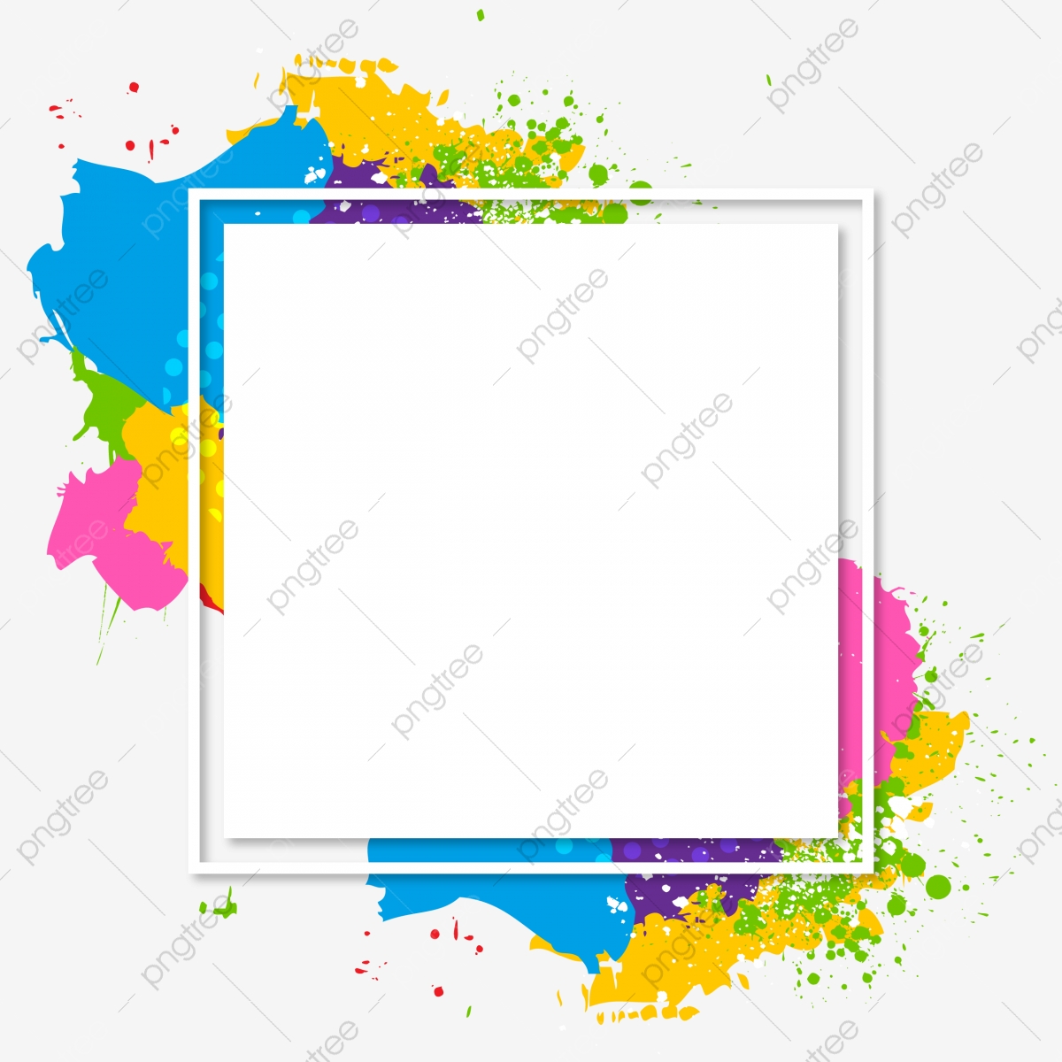 1200x1200 Abstract Modern Art And Colorful Frame, Design, Frame, Vector Png