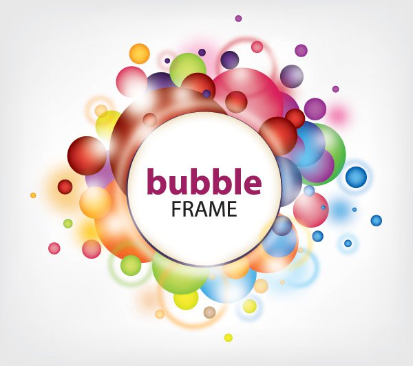 600x532 Bubble Frame Free Vector