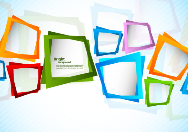 600x421 Dynamic Square Frame Modern Background Vector Free Vector