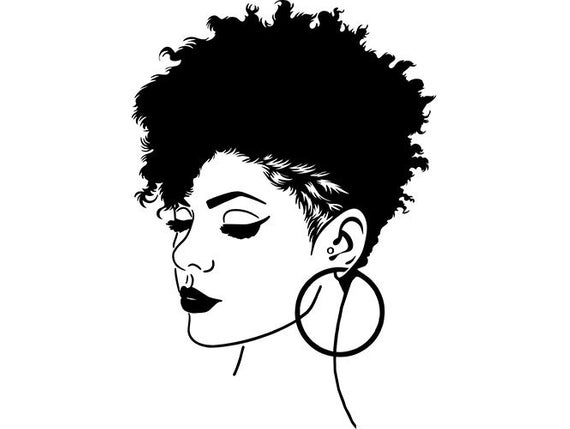 570x429 Black Woman Diva Classy Lady Nubian Queen Mohawk Hairstyle Etsy