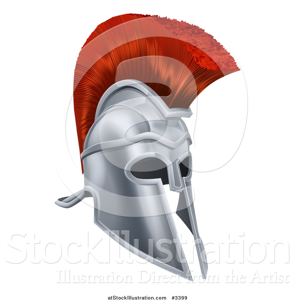 1024x1044 Vector Illustration Of A Chrome Trojan Spartan Helmet