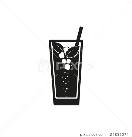 450x468 Simple Black Web Icon Mojito Vector Illustration