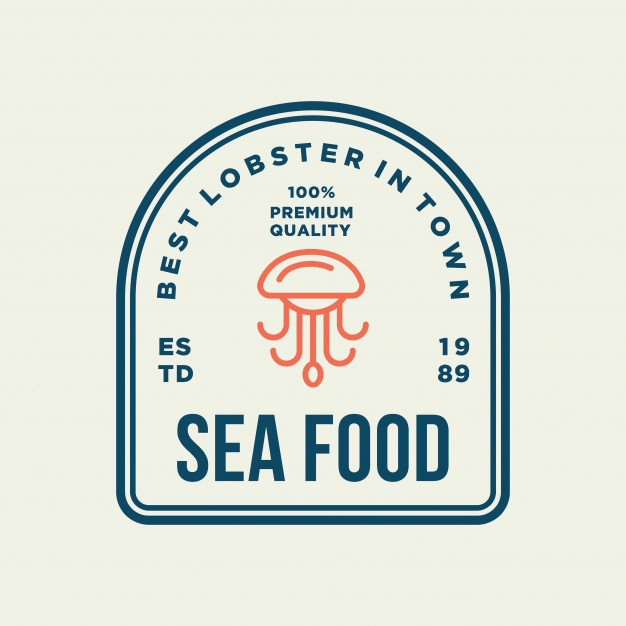 626x626 Seafood Octopus For Restaurant Line Logo Design Vector Premium