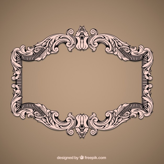 626x626 Vintage Decorative Frame Vector Free Download