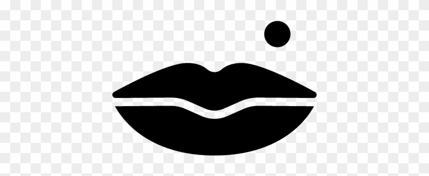 840x345 Lips With Mole Vector