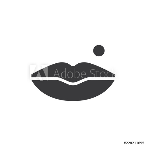 500x500 Lips Mole Vector Icon
