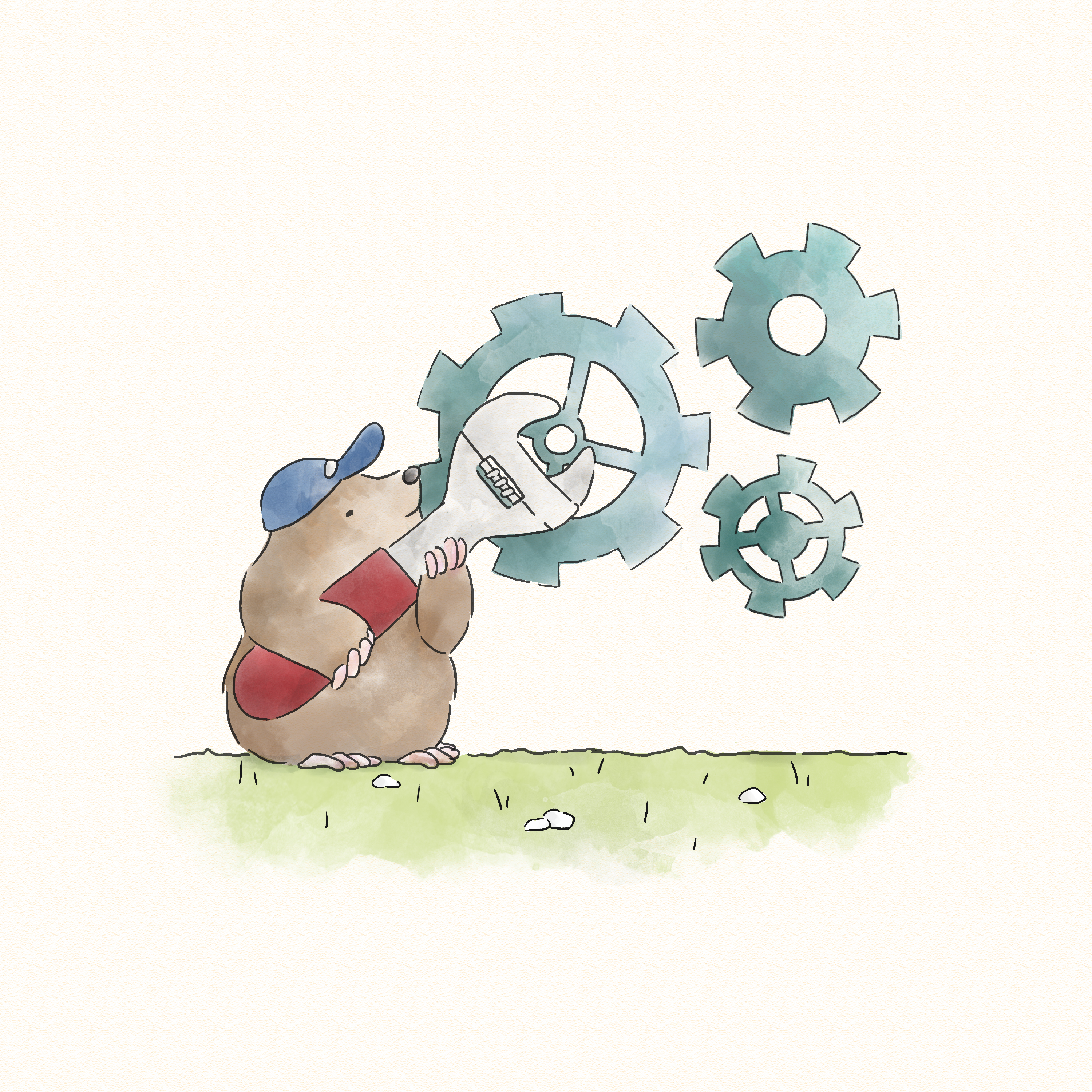 3000x3000 Mole Animal Free Vector Art