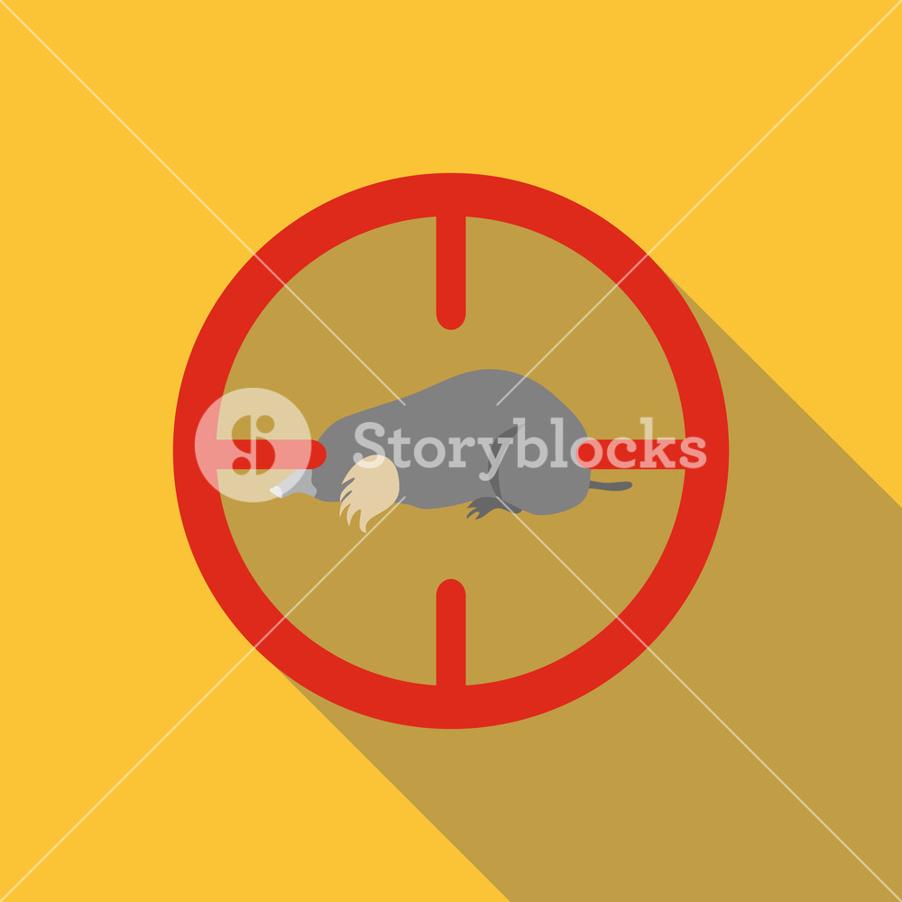 1000x1000 Mole Icon Flat Illustration Of Mole Vector Icon For Web Royalty