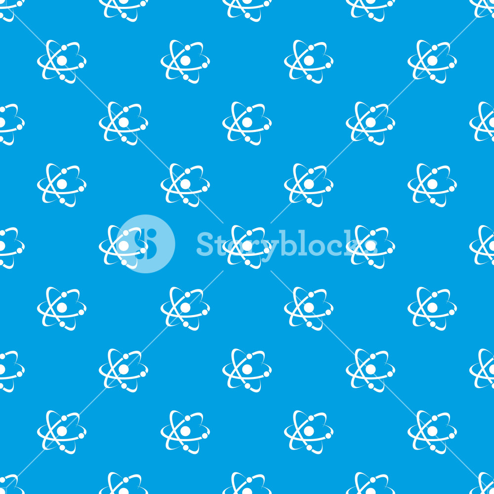 1000x1000 Molecule Pattern Vector Seamless Blue Repeat For Any Use Royalty