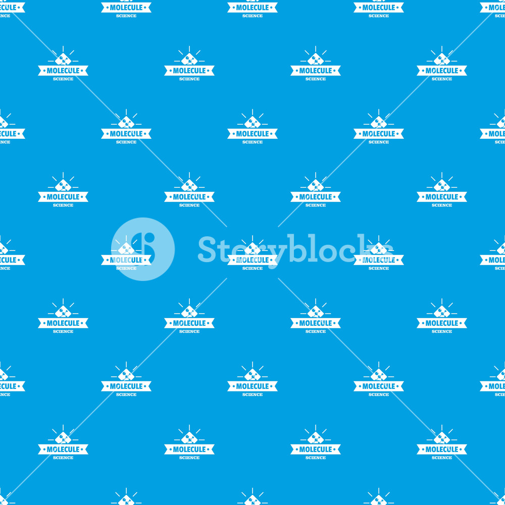 1000x1000 Molecule Science Pattern Vector Seamless Blue Repeat For Any Use