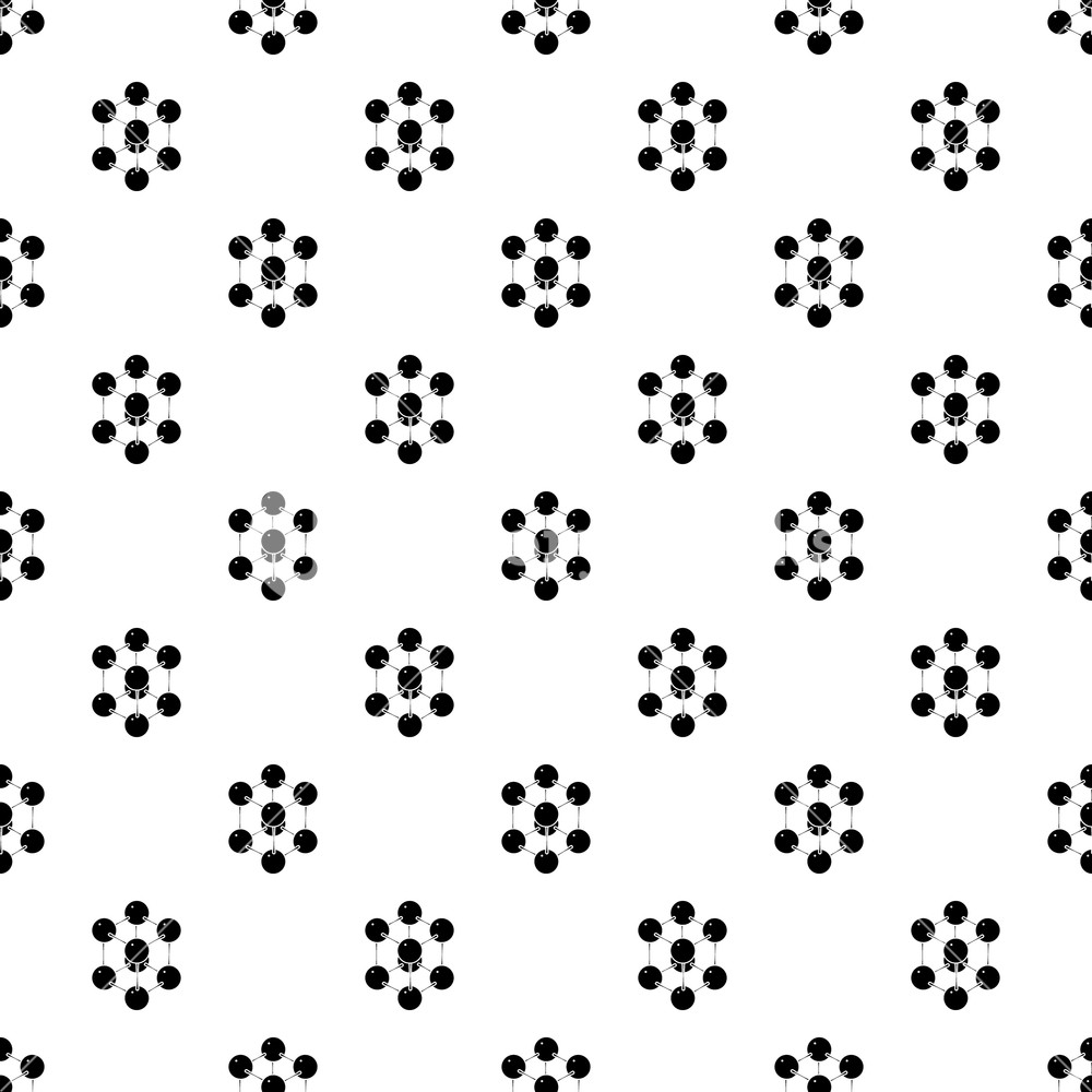 1000x1000 Cube Molecule Pattern Vector Seamless Repeating For Any Web Design