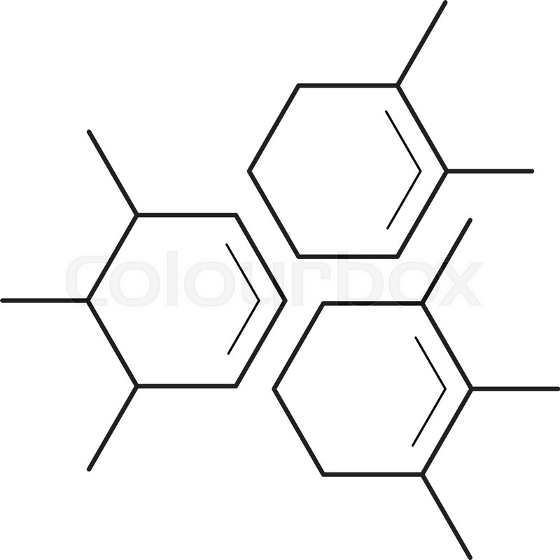 800x800 Molecule Vector Line Icon Isolated On Stock Vector Colourbox