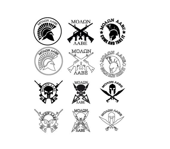 570x497 Molon Labe Spartan Collection Vector Download For Etsy