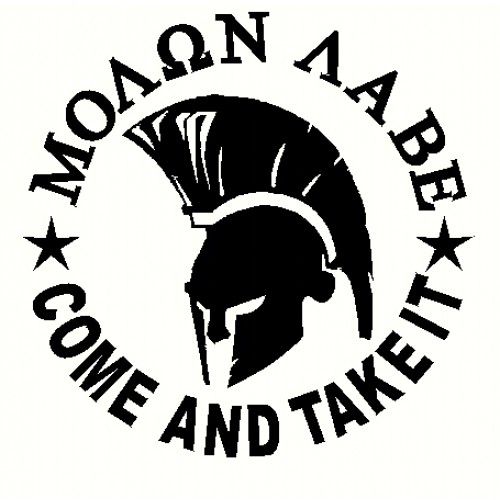 500x500 Picture For Gt Molon Labe Spartan Art