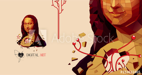 Mona Lisa Vector 500x263 Mona Lisa Vector