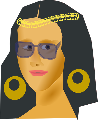 Vector Drawing Of Portrait Of Mona Lisa 407x500 Vector Drawing Of Portrait Of Mona Lisa