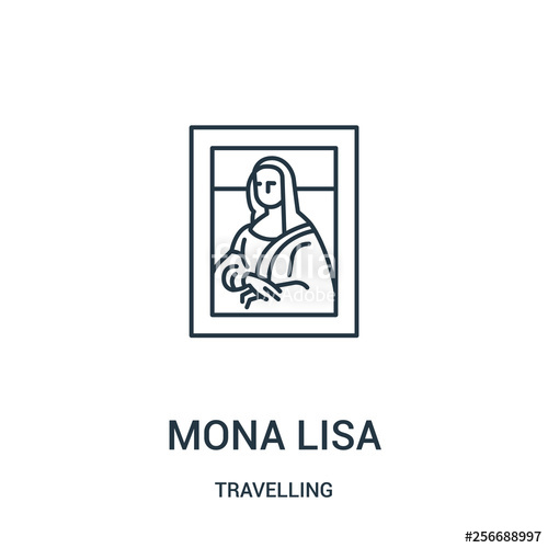 Mona Lisa Icon Vector From Travelling Collection Thin Line Mona 500x500 Mona Lisa Icon Vector From Travelling Collection Thin Line Mona