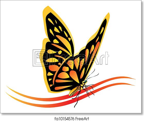 560x470 Free Art Print Of Monarch Butterfly Logo Vector Freeart