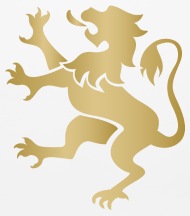 190x216 Golden Lion Heraldic King Monarch Vector Animal Mouse Pad