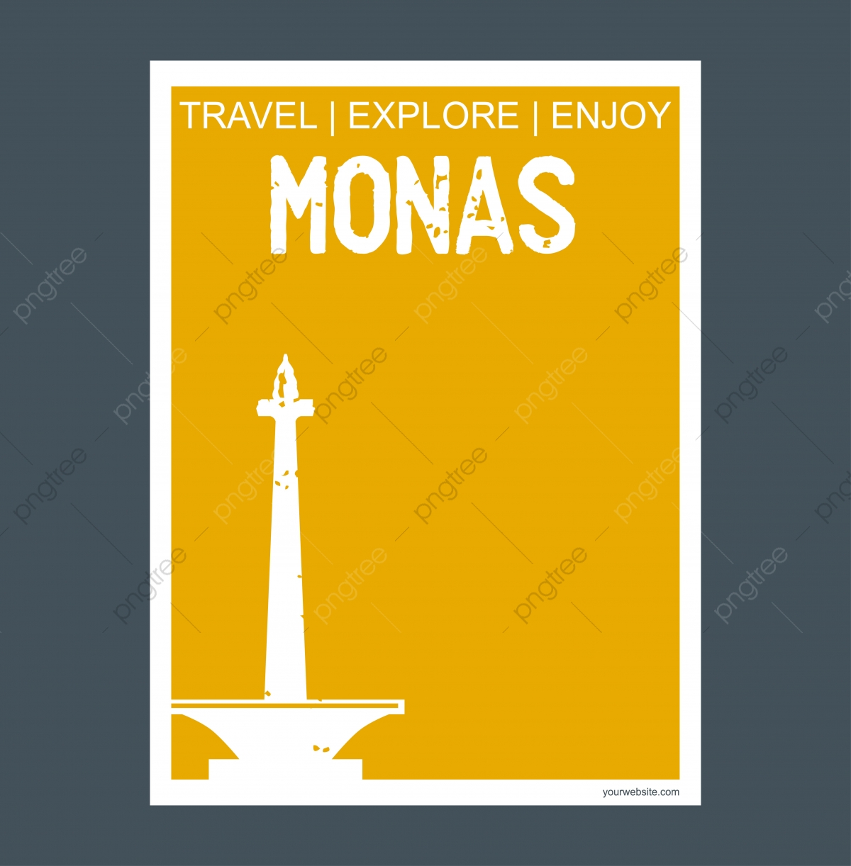 1200x1222 Monas Jakarta Indonesia Monument Landmark Brochure Flat Style