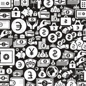 300x300 Background Made Of Money Icons Vector Clipart Catchsplace