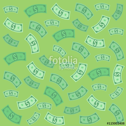 500x500 Money Seamless Background Vector Flat Cartoon Illustration Stock