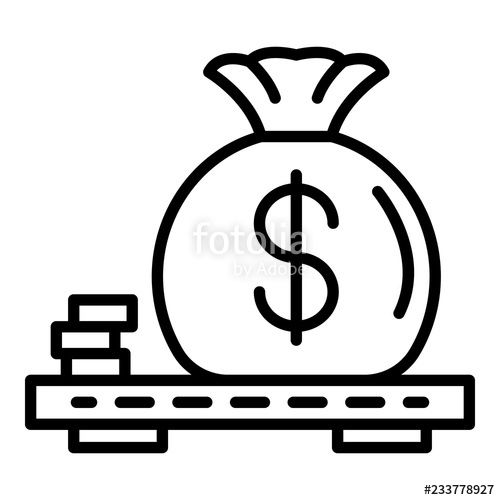 500x500 Corruption Money Bag Icon Outline Corruption Money Bag Vector