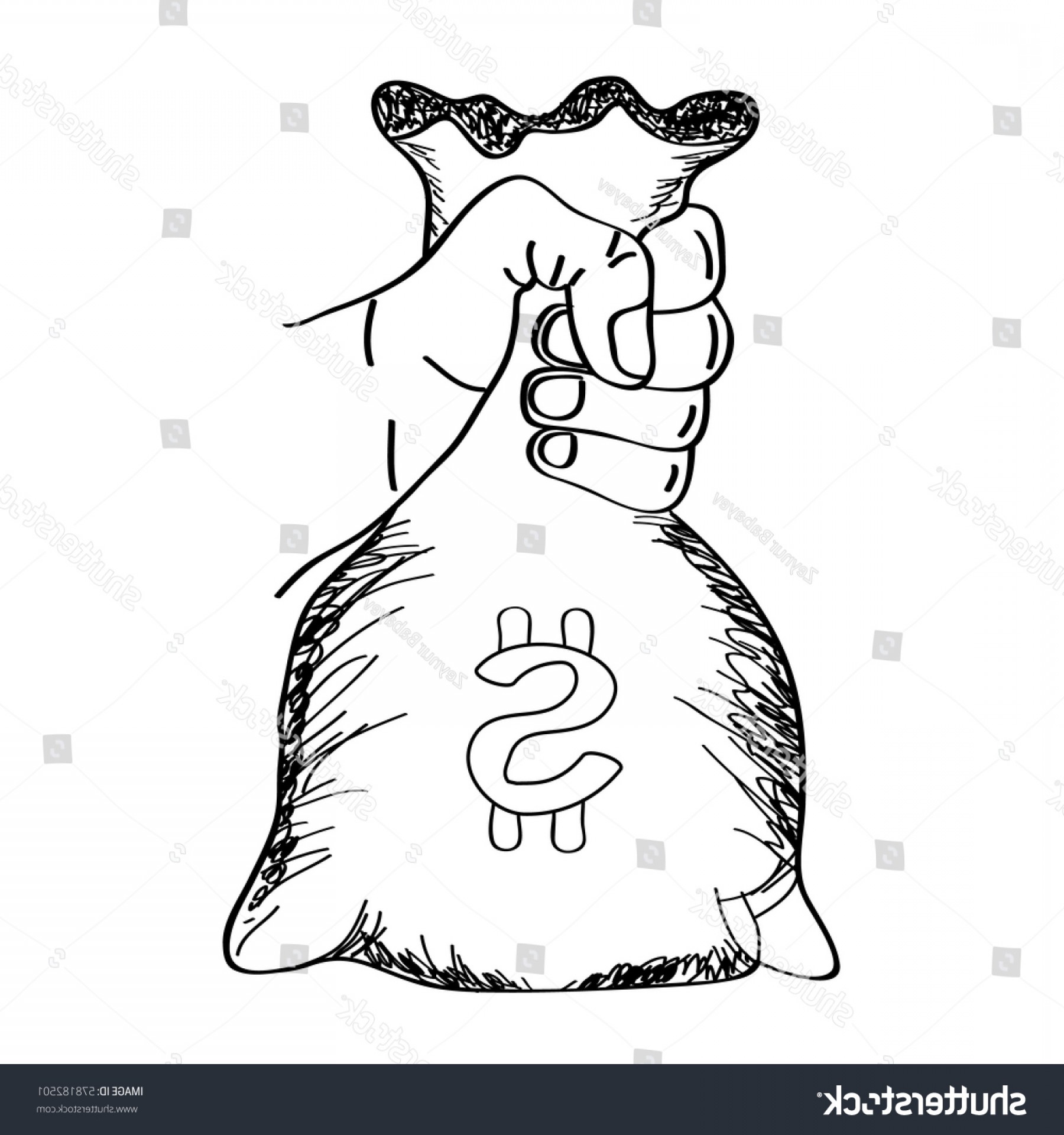 1800x1920 Hand Holding Money Bag Vector Modern Handandbeak