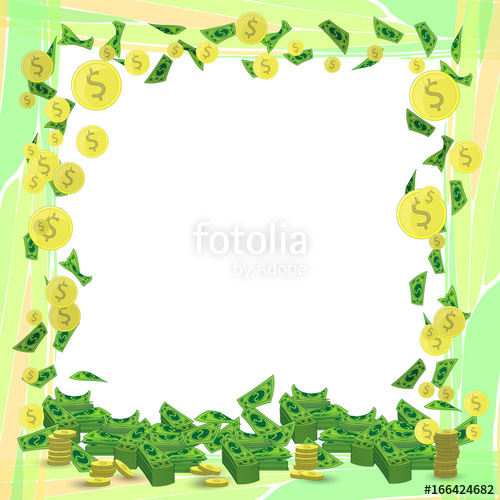 500x500 Photo Frame Money Square Orientation Sheet Stock Image