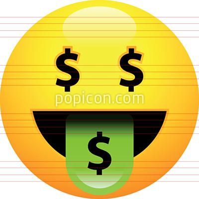 400x400 Money Mouth Face Emoji Emoji Emoji, Vector Icons, Face