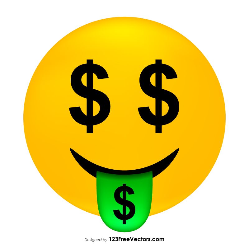 800x800 Money Mouth Face Emoji Icons Vector Free Vectors Emoji, Emoji