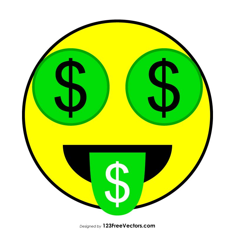 800x800 Money Mouth Face Emoji Vector Free Vectors Emoji, Vector Free