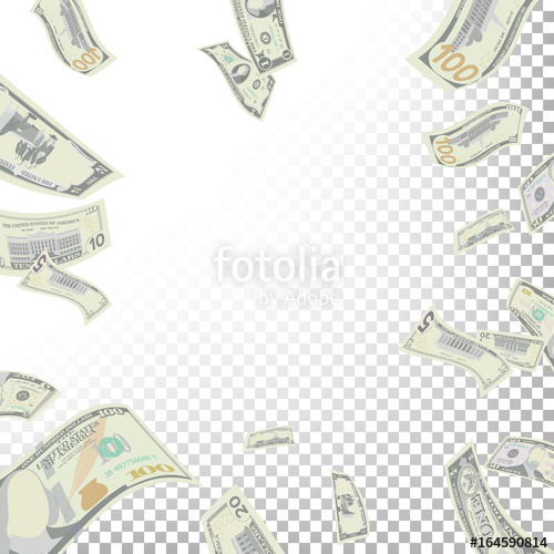 Frame From Flying Dollar Banknotes Vector Cartoon Money Bills 500x500 Frame From Flying Dollar Banknotes Vector Cartoon Money Bills