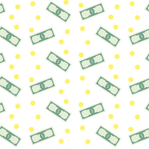 Money Banknote And Coins Seamless Pattern Dollar Currency 300x300 Money Banknote And Coins Seamless Pattern Dollar Currency