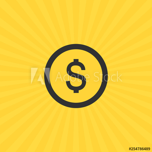 500x500 Money Icon, Dollar Symbol In Circle Cash Or Coin Illustration