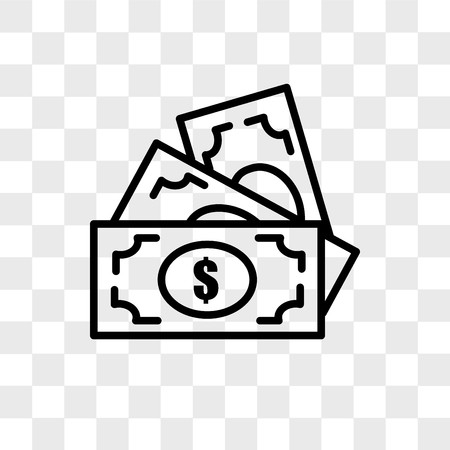 450x450 Money Vector Icon Isolated On Transparent Background, Money Logo