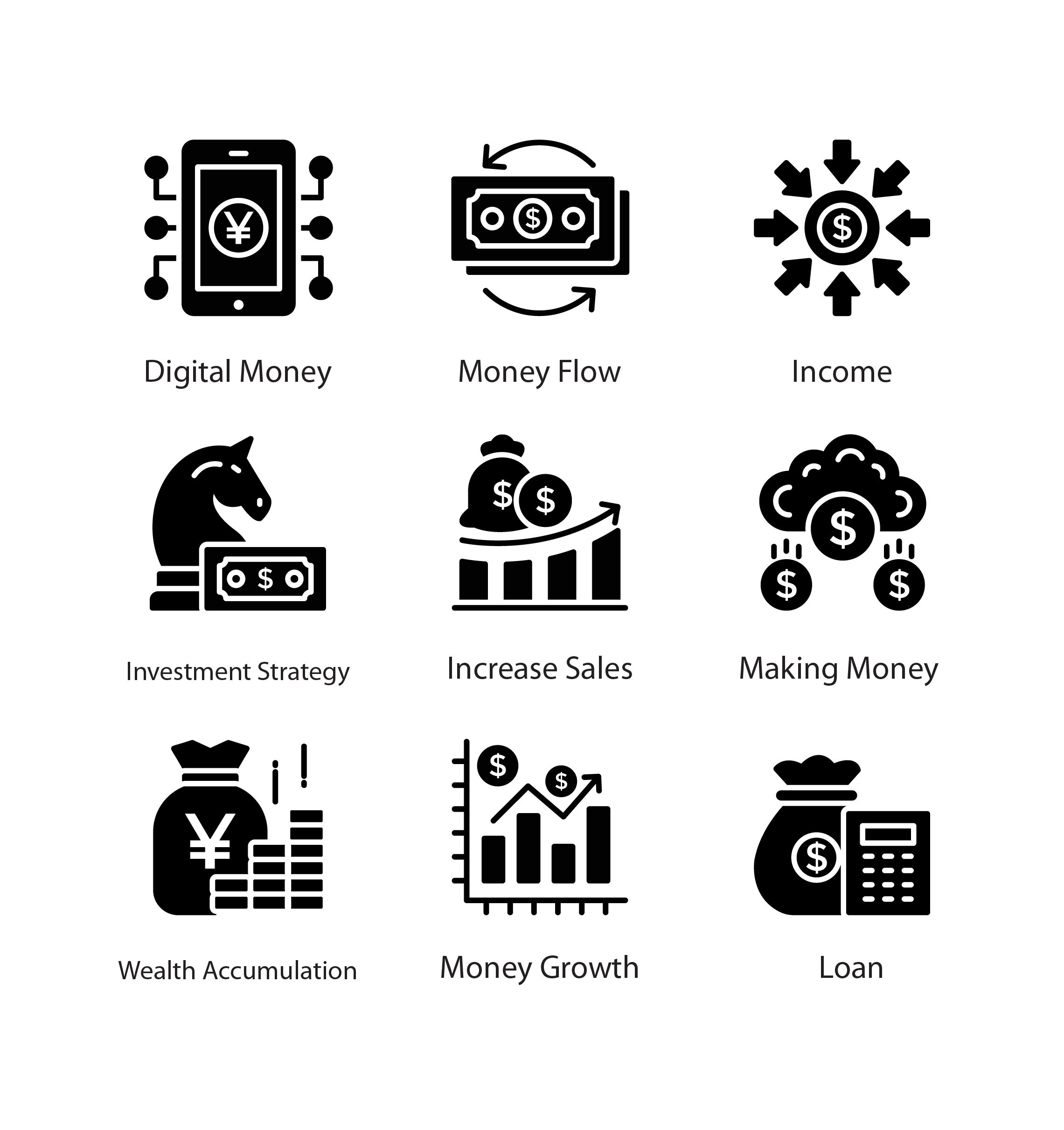 2281x2421 Finance Icon Vector Set For Free Download Frebers