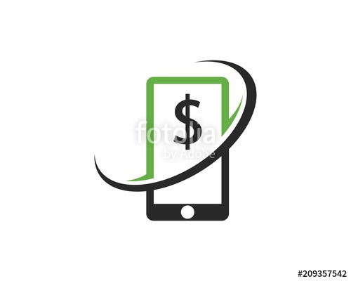 500x400 Mobile Money Logo Vector Stock Image And Royalty Free Vector