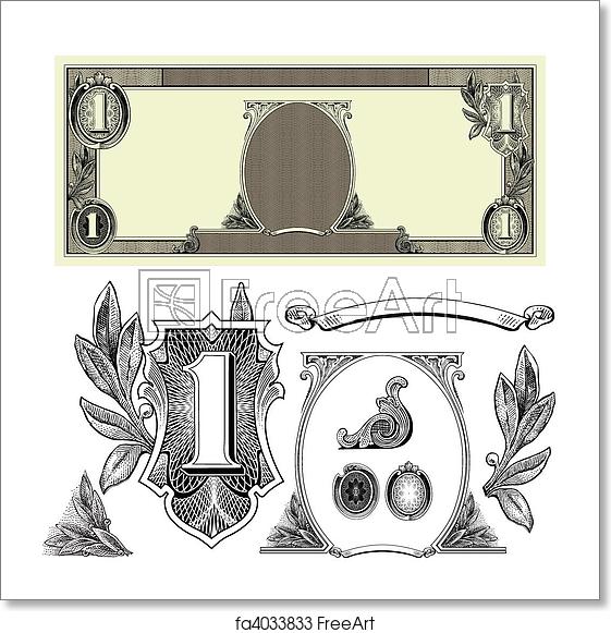 561x581 Free Art Print Of Vector Money Elements Set Of Detailed Vector