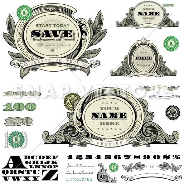 590x590 Vector Money Bills Cricut Free Vector Ornaments, Vector Free