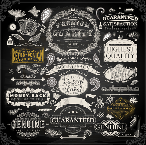 500x495 Vintage Ornaments Covers For Labels And Frame Vector Free Download