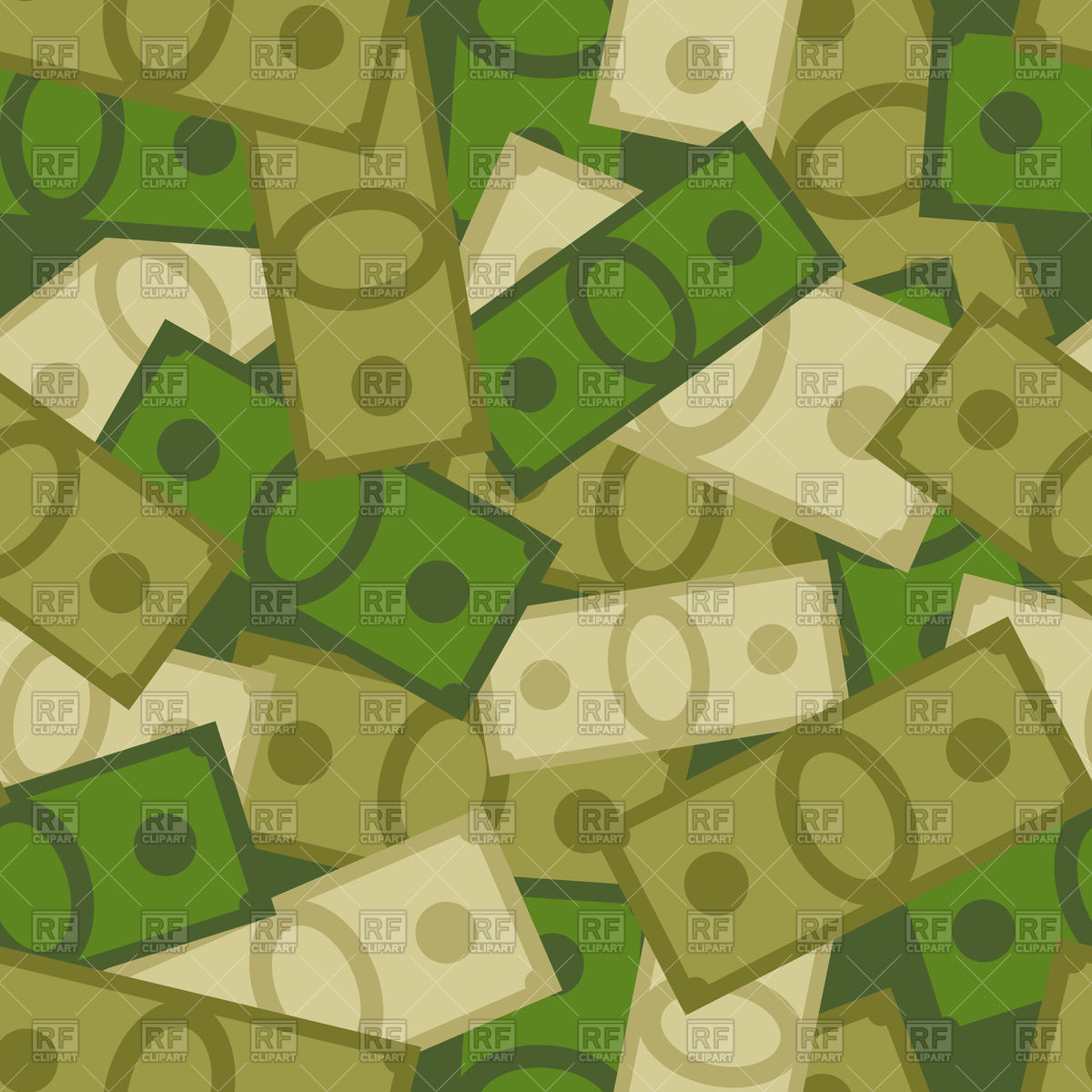 1200x1200 Military Seamless Pattern Of Money Vector Image Of Backgrounds