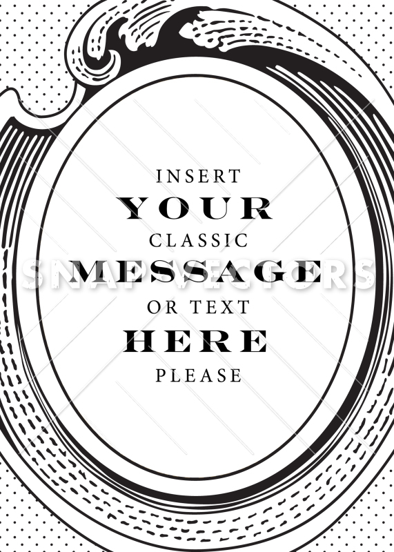 571x800 Vector Oval Frame And Money Dot Pattern