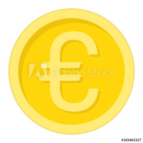 500x500 Coin Euro Flat Icon, Business And Finance, Money Sign Vector