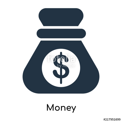 500x500 Money Icon Vector Isolated On White Background, Money Sign